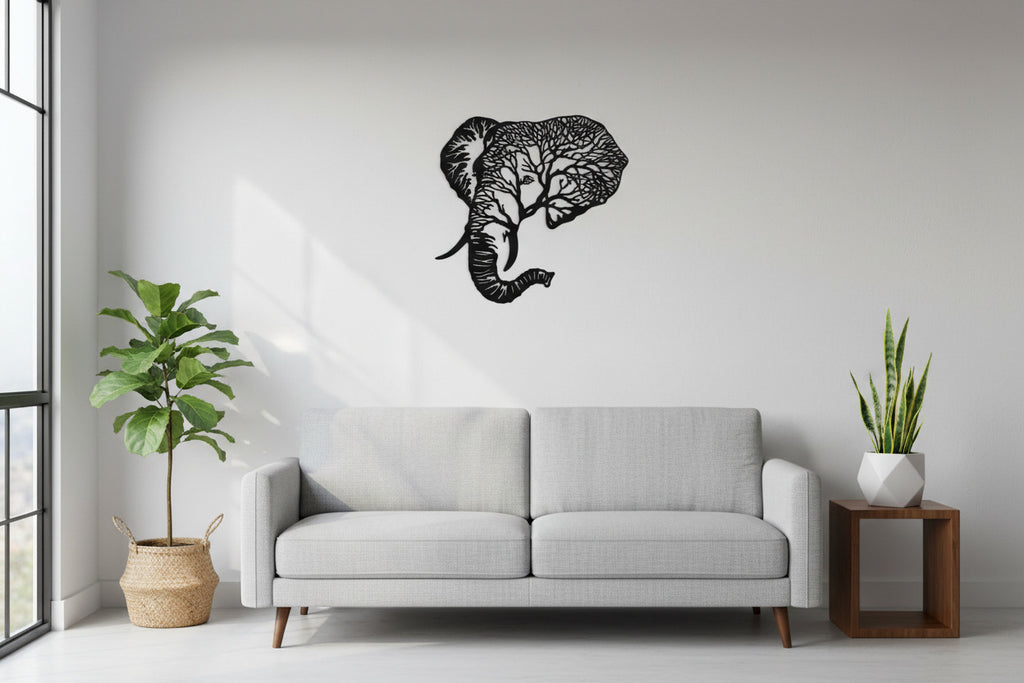 Wandkunst Metall "Elefant" Astoptik