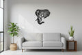 Wandkunst Metall "Elefant" Astoptik