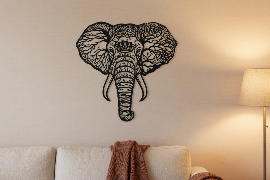 Wandkunst Metall "Elefant" Astoptik