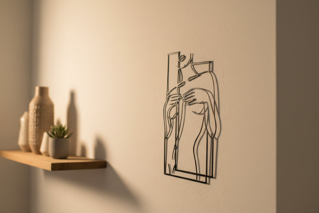 Wandkunst Metall "verdeckte Brüste"