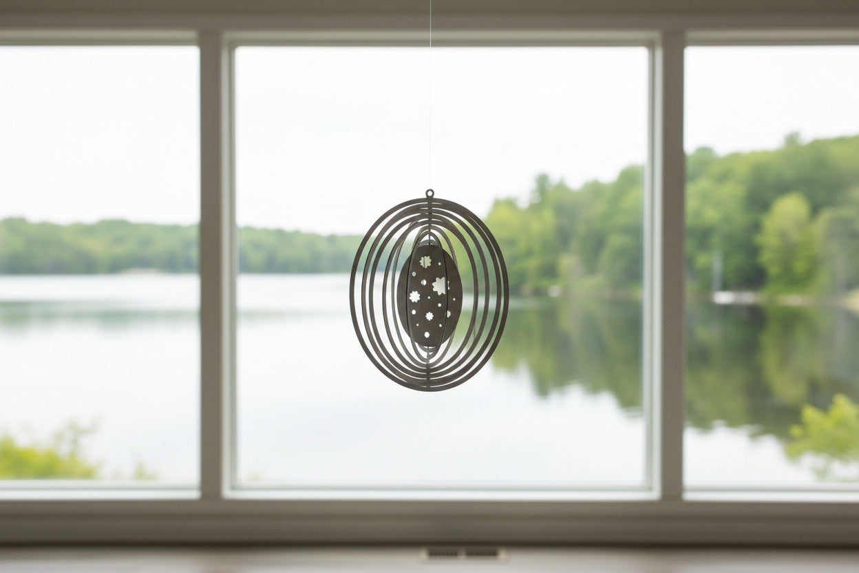 Windspiel Oval Fenster zum See