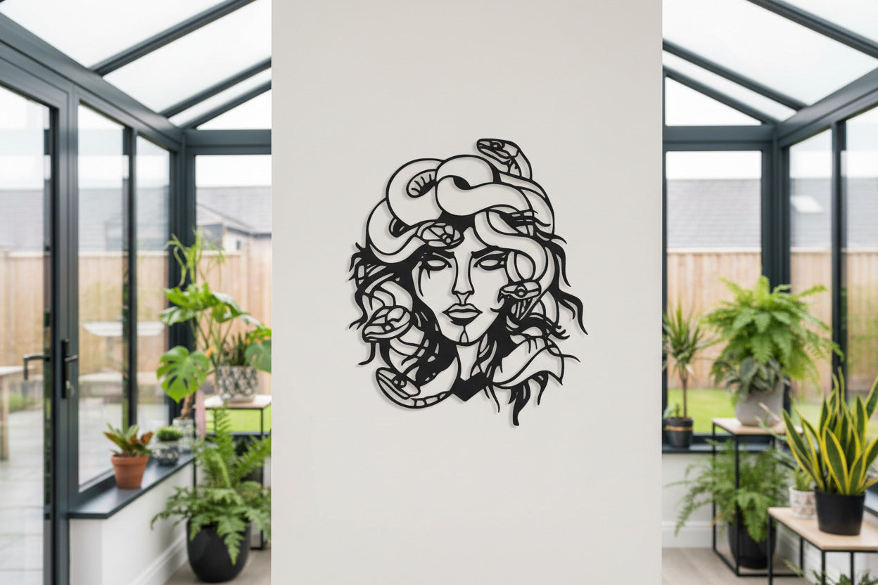 Wandkunst Metall "Medusa"