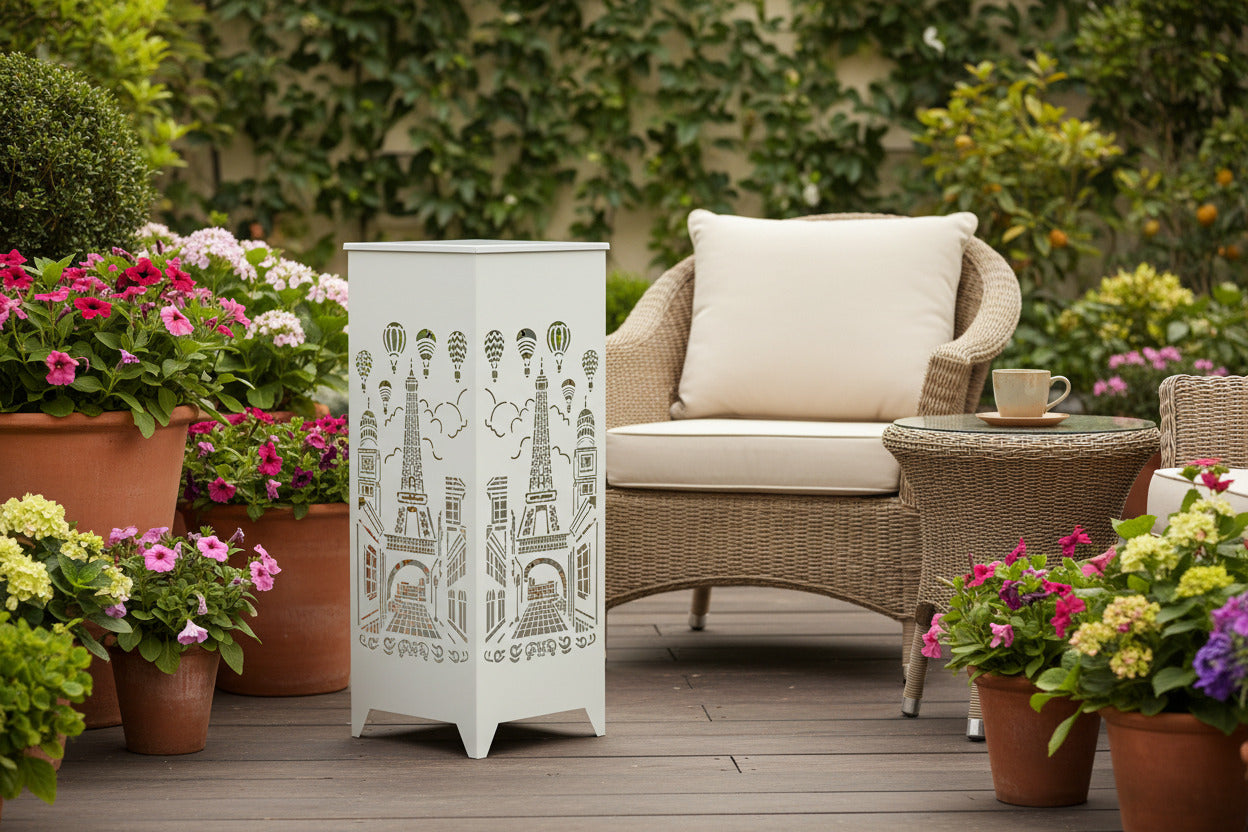 XL Dekosäule / Metallsäule "Parisflair"