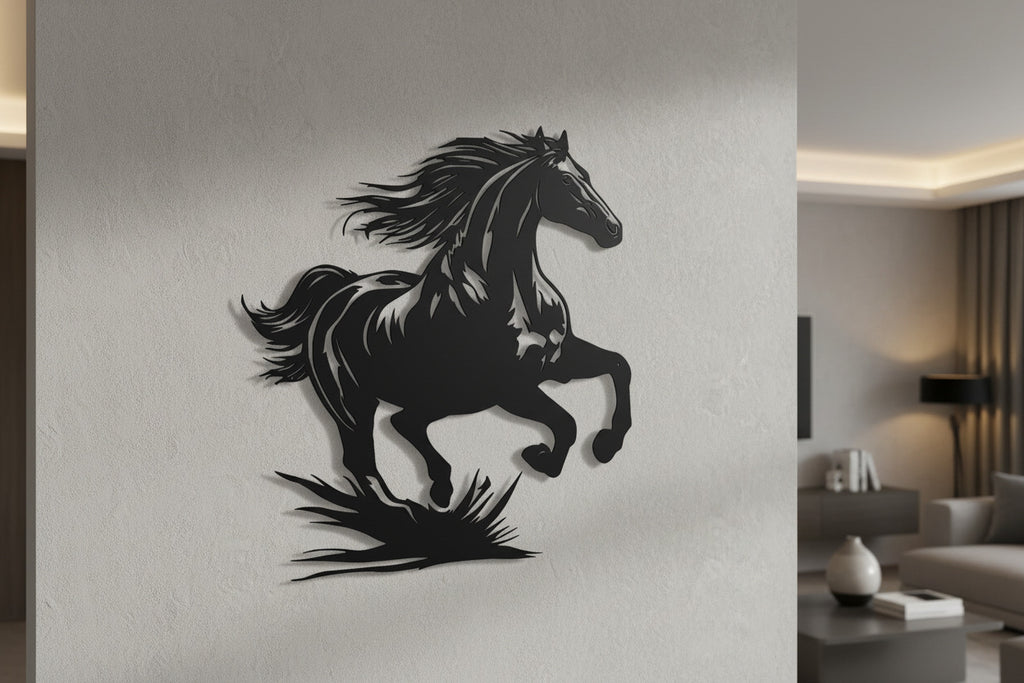 Wandkunst Metall "galoppierendes Pferd"