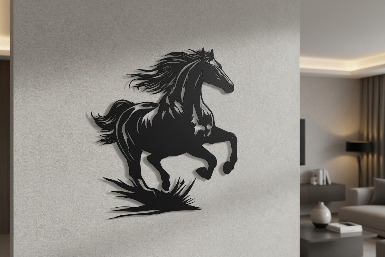 Wandkunst Metall "galoppierendes Pferd"