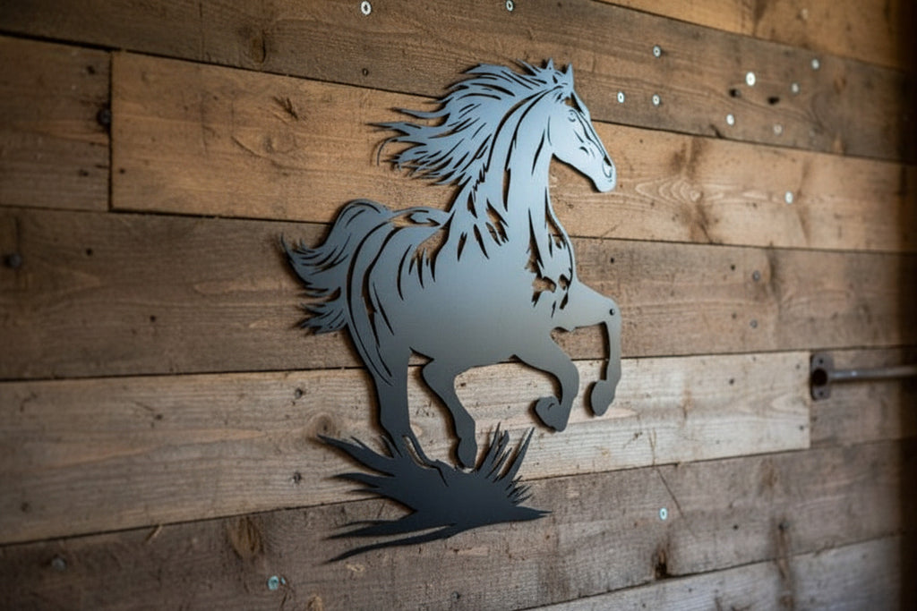 Wandkunst Metall "galoppierendes Pferd"