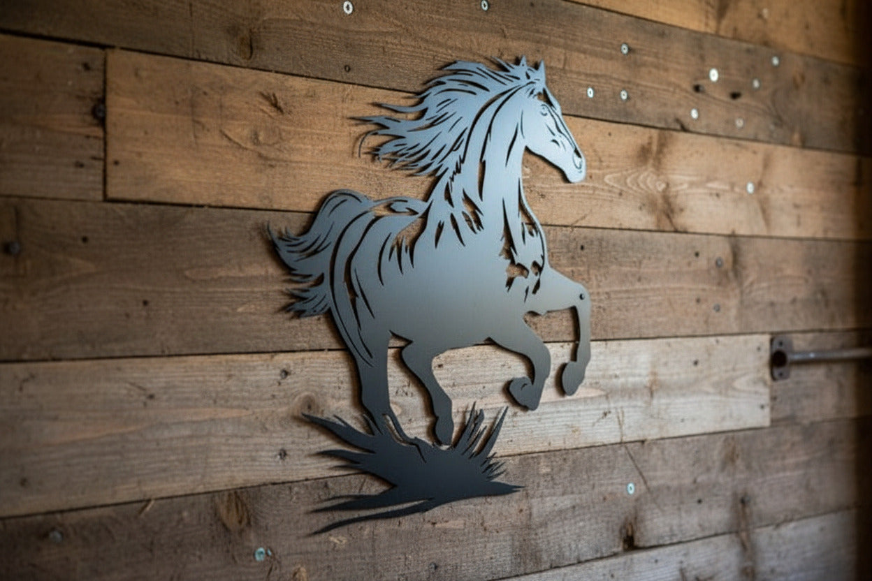 Wandkunst Metall "galoppierendes Pferd"