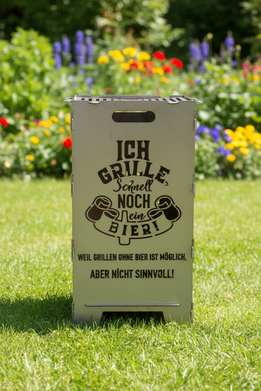 Feuerkorb "Chef am Grill"