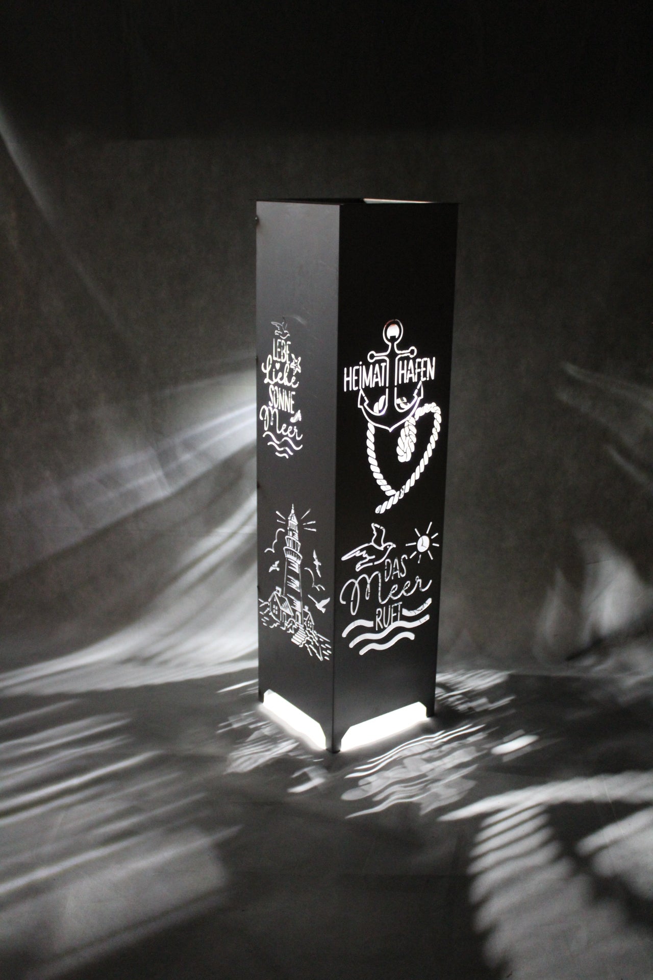 Dekosäule / Metallsäule "Heimathafen"