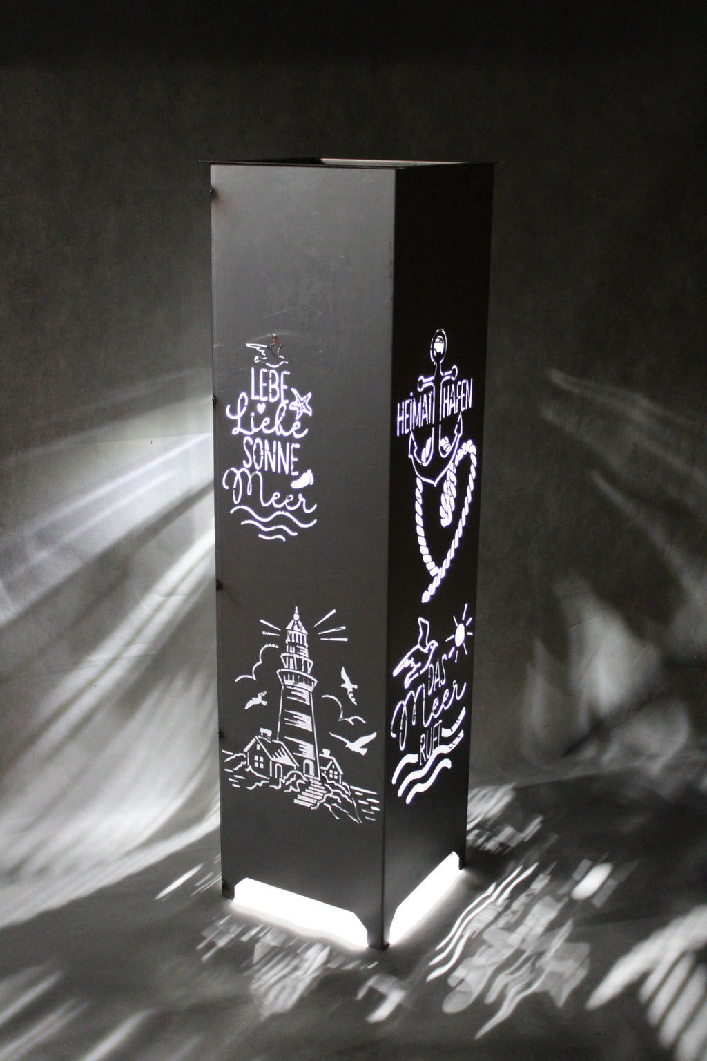 Dekosäule / Metallsäule "Heimathafen"