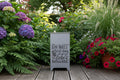 Dekosäule / Metallsäule "Die Welt gehört dem ....."