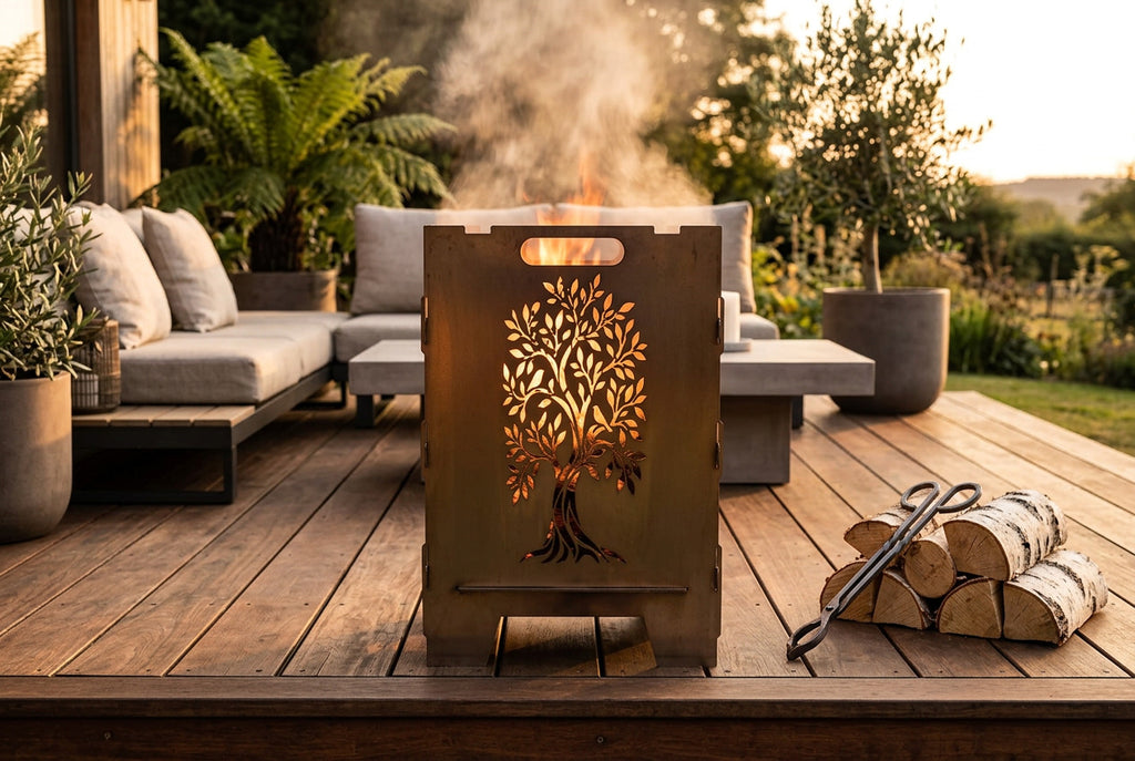 Feuerkorb "Eule und Baum"
